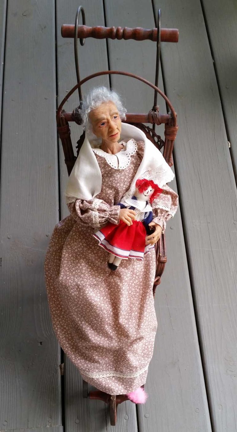 grandmom art doll by Tina Parsons