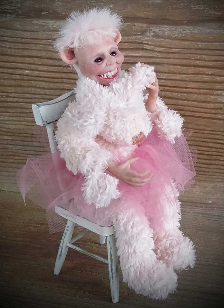 Teddy Bear Nightmare art doll by Tina Parsons