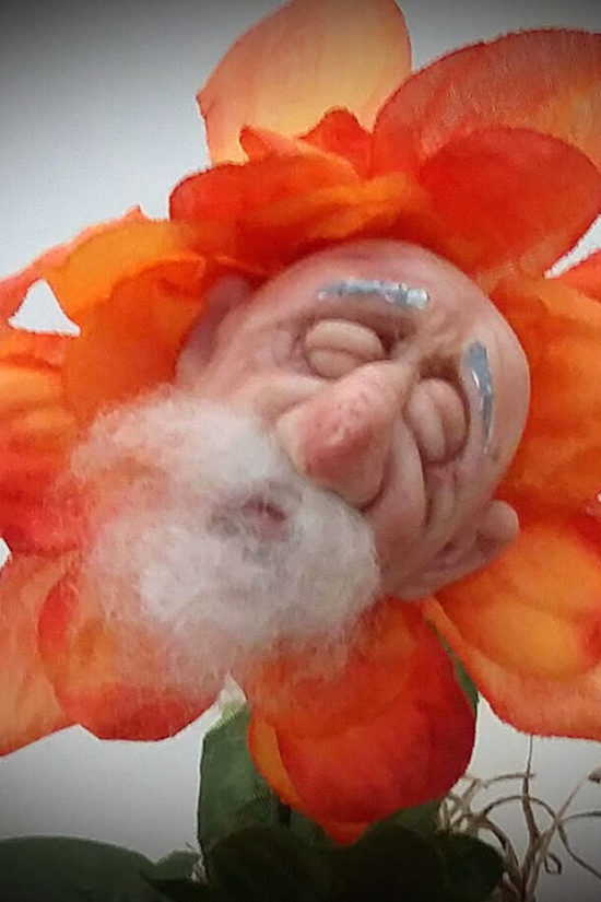 Old orange dude flower by Tina Parsons