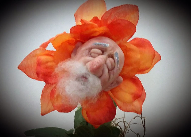 Old orange dude flower by Tina Parsons