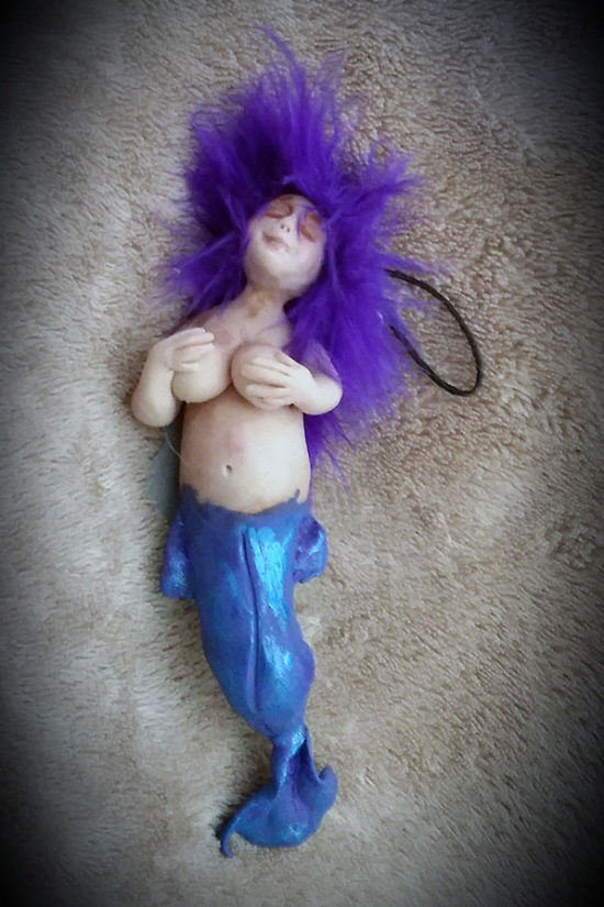 Purple Plump Mermaid by Tina Parsons