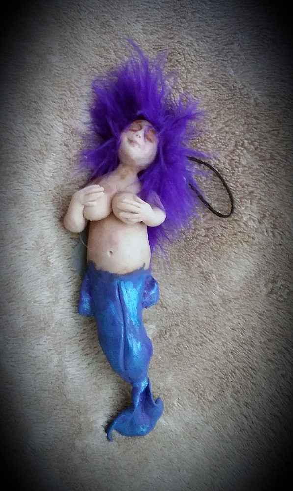 Purple Plump Mermaid by Tina Parsons